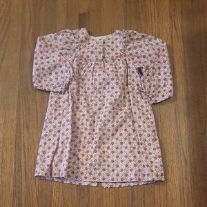 Bonton Floral Kids Dress - Pink and White